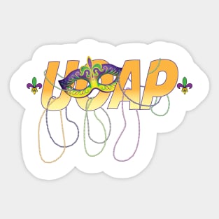 Universal Mardi Gras Sticker